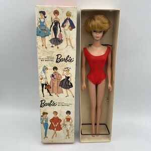 Vintage Mattel Barbie #850 Ash Blonde Bubble Cut with Box Japan 1958